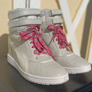 Puma MY-66 Sky High Hidden Wedge Sneakers - Wms 9.5 - Gray